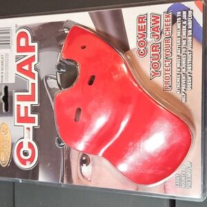 Markwort Batter's C-Flap Face Protector: BLACK: RHB-B RED: NEW IN PACKAGE